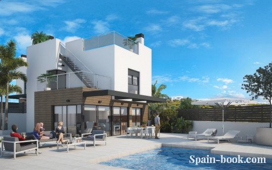 Виллы Новые современные виллы в Альгорфа,в 15км от пляжа Гвардамара, Коста Бланка, Альгорфа