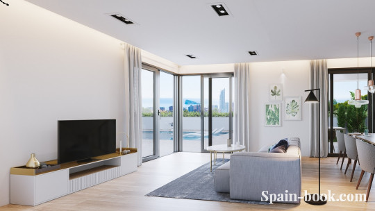 Виллы Современные виллы с видом на море и город в Finestrat / Бенидорм, Коста Бланка, Финестрат