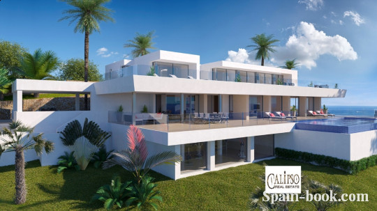 Виллы Элитная вилла с панорамным видом на море в Cumbre del Sol / Кальпе, Коста Бланка, Кумбре дель Соль