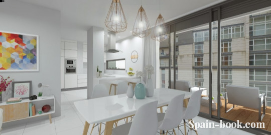 Апартаменты Новые апартаменты в 300м от пляжа в Кальпе, Аликанте, Коста Бланка, Кальпе