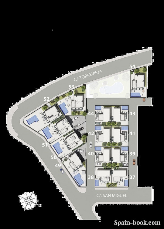 Виллы Новые современные виллы в Альгорфа,в 15км от пляжа Гвардамара, Коста Бланка, Альгорфа