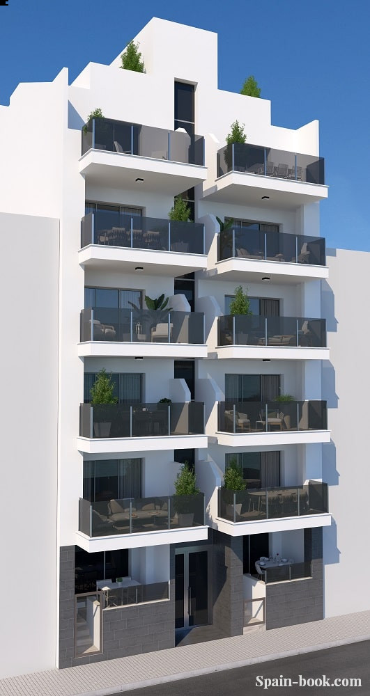 Апартаменты Новые апартаменты на одной из главных улиц Торревьехи, Коста Бланка, Торревьеха