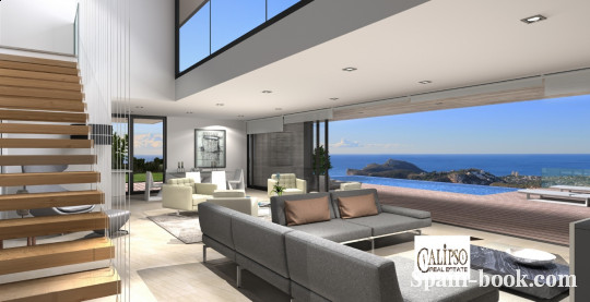 Виллы Современная вилла в элитном районе Кальпе / Cumbre del Sol, Коста Бланка, Кумбре дель Соль