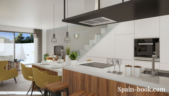 Виллы Современные смежные виллы в Daya Nueva,что в пригороде Торревьехи, Коста Бланка, Торревьеха