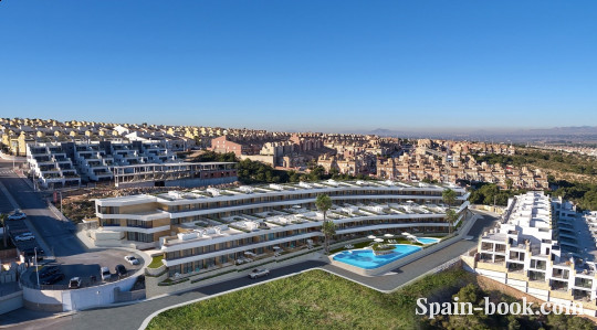 Апартаменты Шикарный жилой комплекс на берегу Средиземного моря, Аликанте, Коста Бланка, Гран Алакант