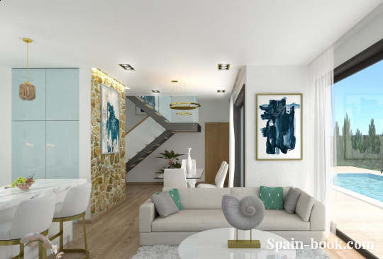 Виллы Современные виллы в резиденциальном жилом комплексе в пригороде Бенидорма, Коста Бланка, Финестрат