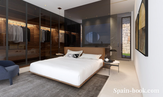 Виллы Современные виллы с видом на море пригороде Бенидорма, Коста Бланка, Бенидорм