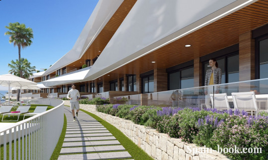 Апартаменты Шикарный жилой комплекс на берегу Средиземного моря, Аликанте, Коста Бланка, Гран Алакант