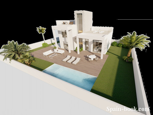 Виллы Виллы в пригороде Бенидорма / Finestrat, Коста Бланка, Финестрат