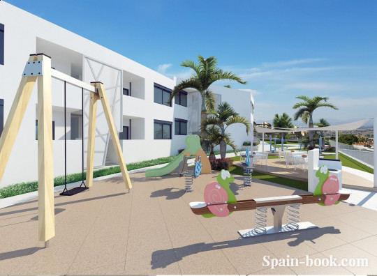 Апартаменты Шикарный жилой комплекс на берегу Средиземного моря, Аликанте, Коста Бланка, Гран Алакант