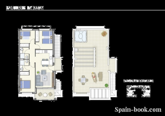 Бунгало Новый проект от одного из ведущих застройщиков Испании, Коста Бланка, Лос Балконес