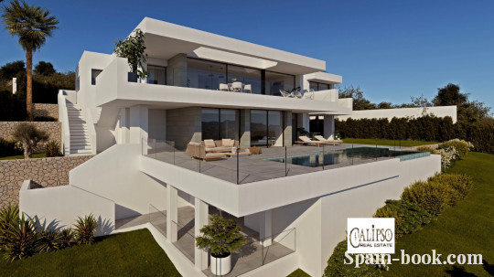 Виллы Современная вилла в элитном районе Кальпе / Cumbre del Sol, Коста Бланка, Кумбре дель Соль