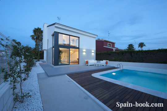 Виллы Новые виллы в 1км до песчаного пляжа в Santiagо de la Ribiera / Mar Menor, Коста Бланка, Сантьяго-де-ла-Рибера