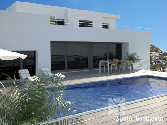 Виллы Современная вилла с панорамным видом на море в Кумбре дель Соль, Коста Бланка, Кумбре дель Соль