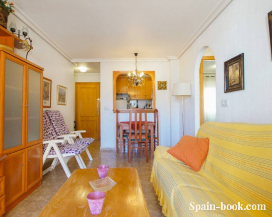 Апартаменты Квартира с видом на коммунальный бассейн в 800м до пляжа и центра Торревьехи, Коста Бланка, Торревьеха