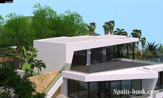 Виллы Новая современная вилла в 2,5км от пляжа в пригороде Бенисса / Кальпе, Коста Бланка, Бенисса