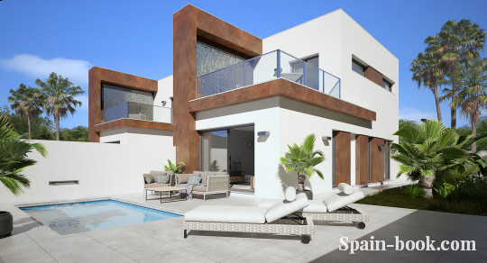 Виллы Современные смежные виллы в Daya Nueva,что в пригороде Торревьехи, Коста Бланка, Торревьеха