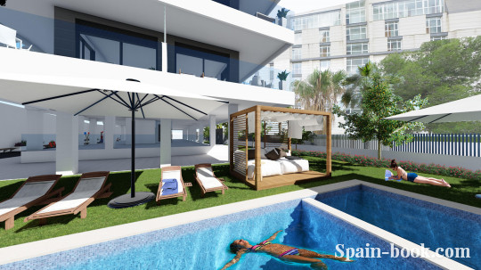 Апартаменты Новые апартаменты в 300м от пляжа в Кальпе, Аликанте, Коста Бланка, Кальпе