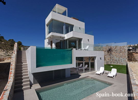 Виллы Эксклюзивные виллы с видом на море в Finestrat \ Бенидорм., Коста Бланка, Финестрат