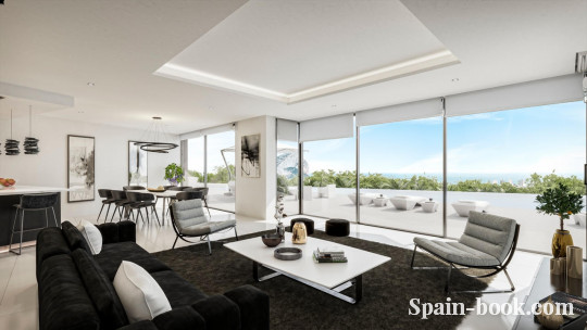 Виллы Новая современная вилла в 2,5км от пляжа в пригороде Бенисса / Кальпе, Коста Бланка, Бенисса