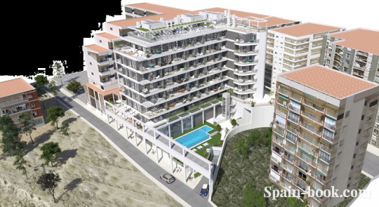 Апартаменты Новый дом в 100м от пляжа в Кальпе, Аликанте, Коста Бланка, Кальпе